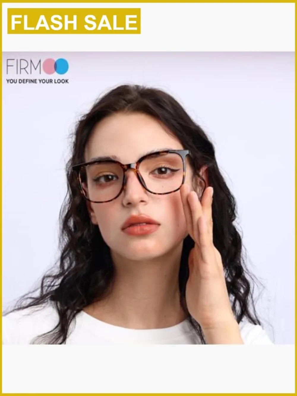 Oversized Square Blue Light Blocking Computer Glasses for Women Men